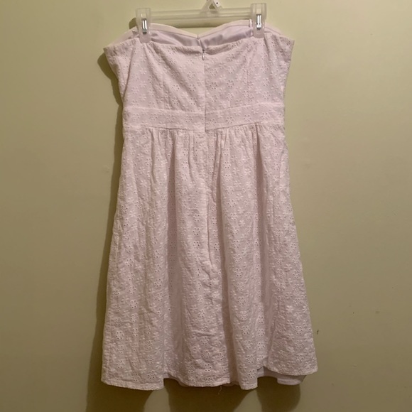 Francesca's White Strapless Lace Dress S - Picture 4 of 5